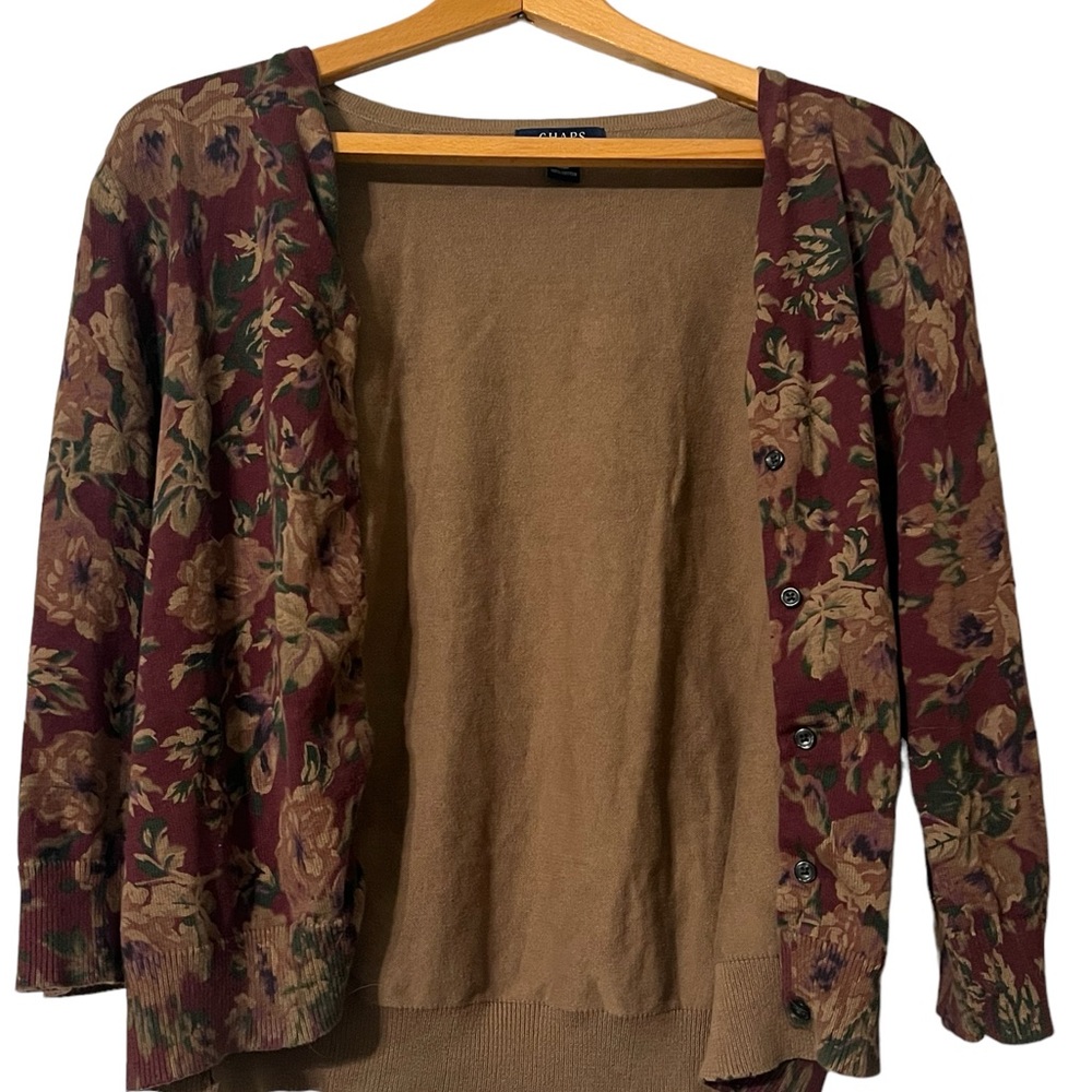 Floral Cardigan Sweater